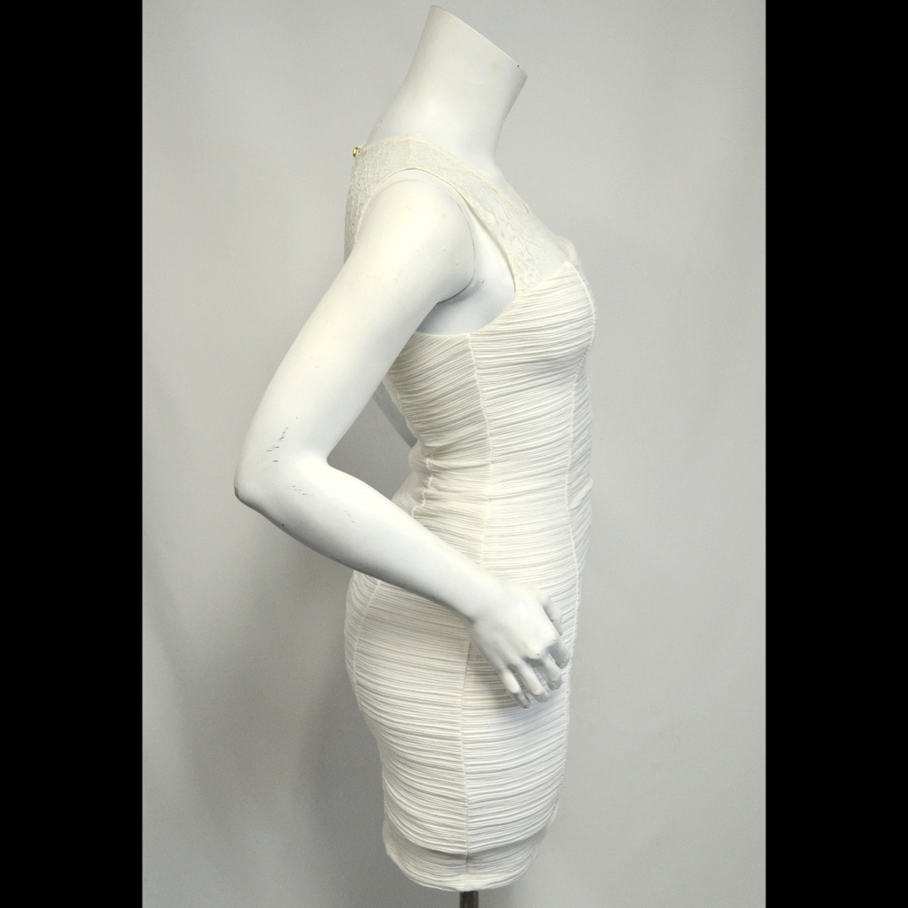 GUESS Ivory BodyCon Sexy New Years Eve Dress - Picture 4 of 8